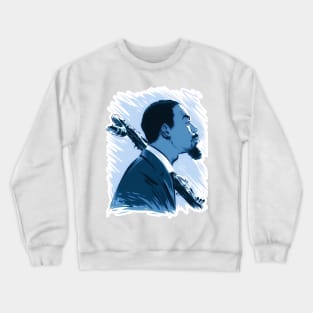 Eric Dolphy - An illustration by Paul Cemmick Crewneck Sweatshirt